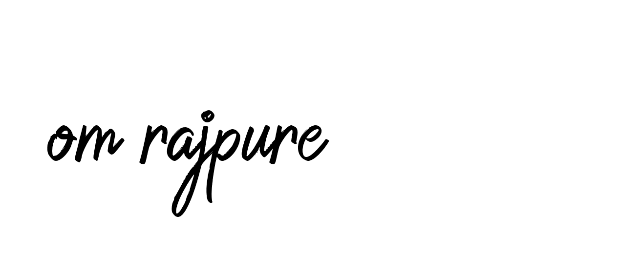 Signature of om-rajpure