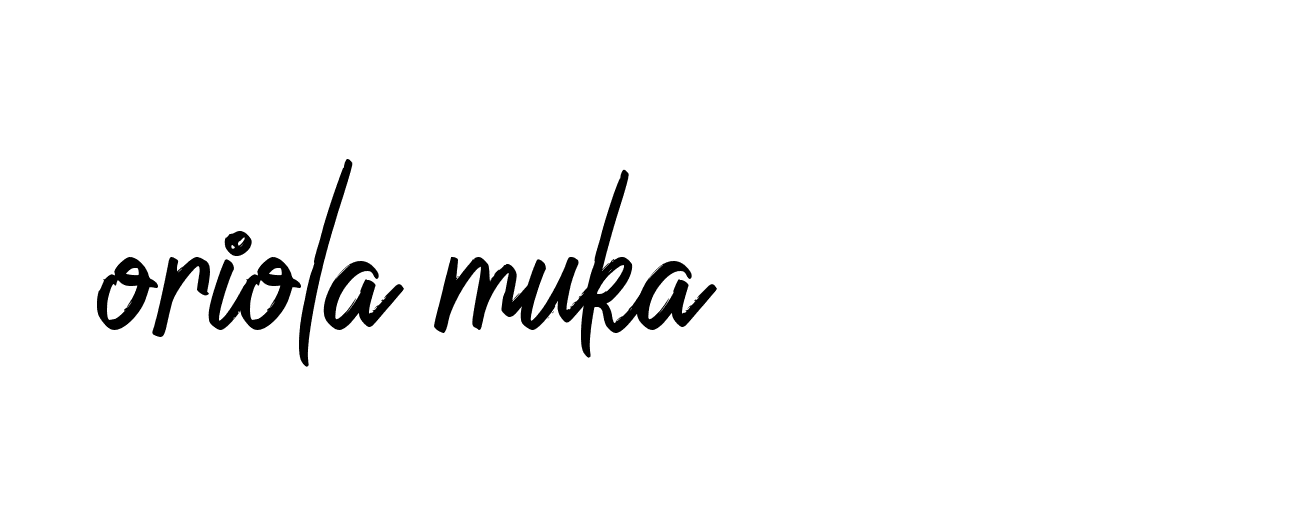 Signature of oriola-muka