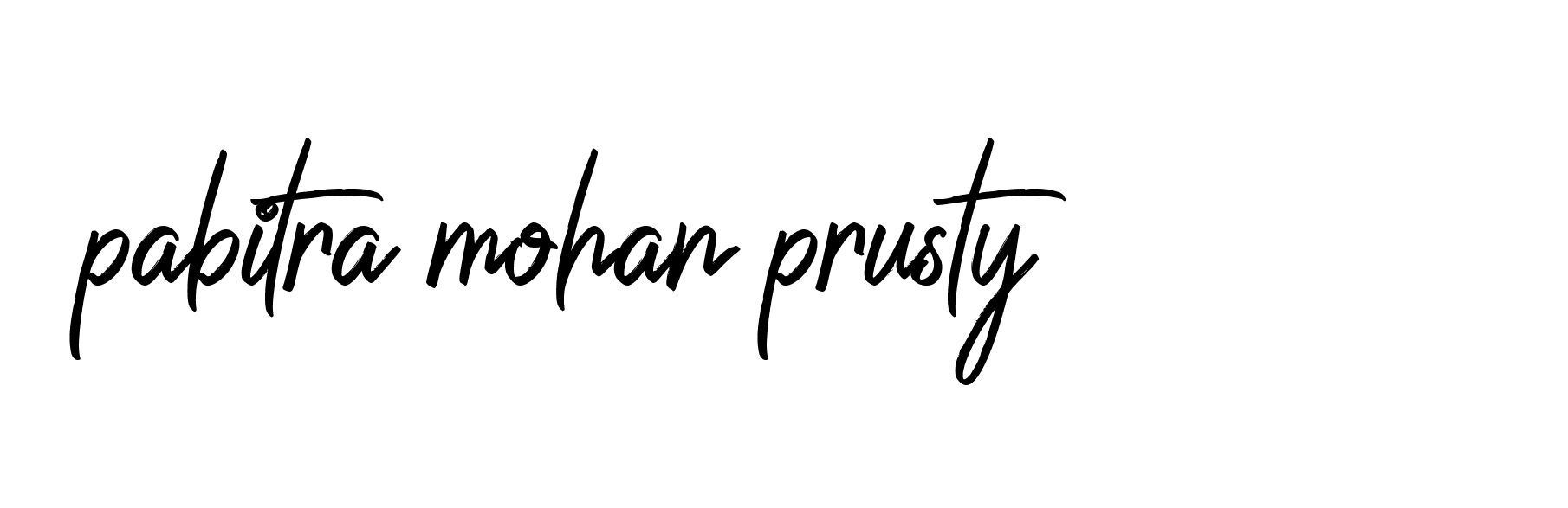 Signature of pabitra-mohan-prusty