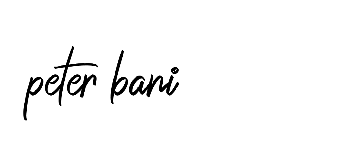 Signature of peter-bani