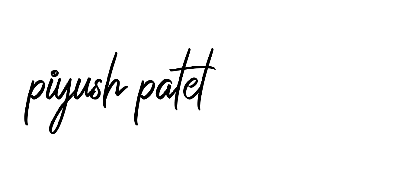 Signature of piyush-patel