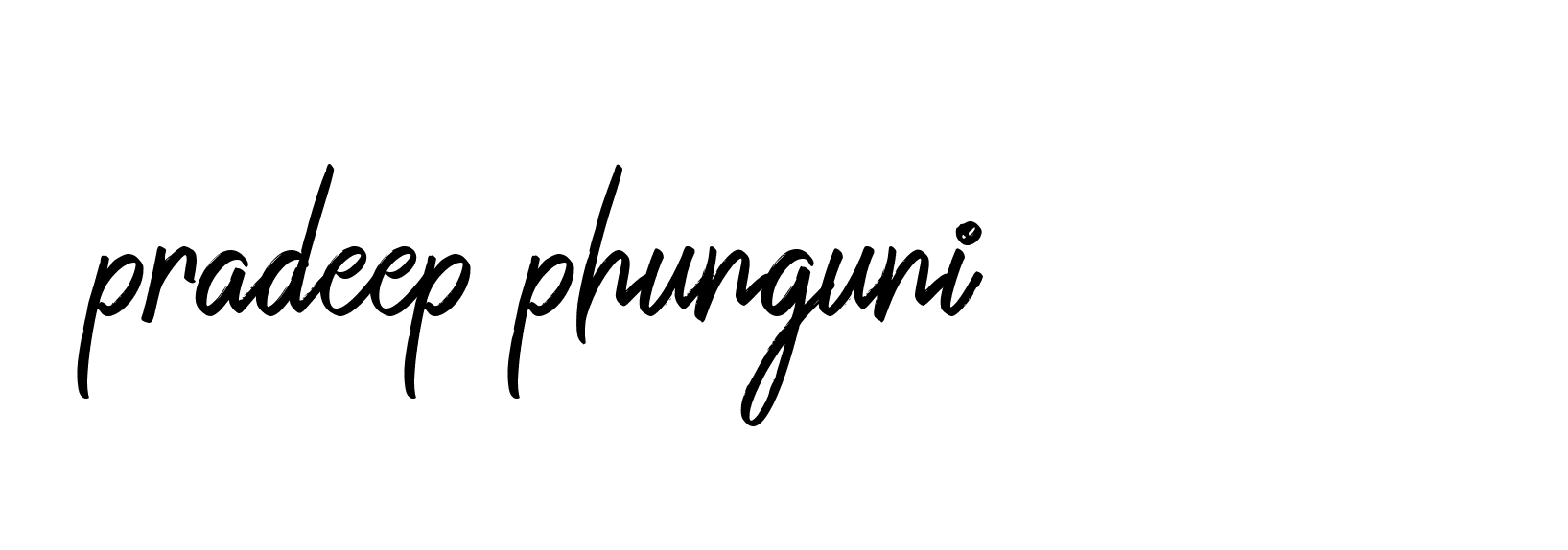 Signature of pradeep-phunguni