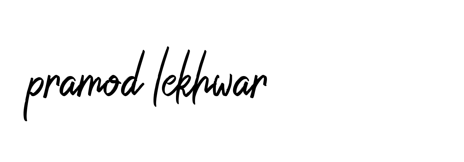 Signature of pramod-lekhwar-