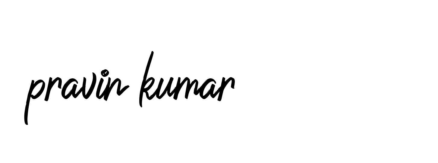 Signature of pravin-kumar-