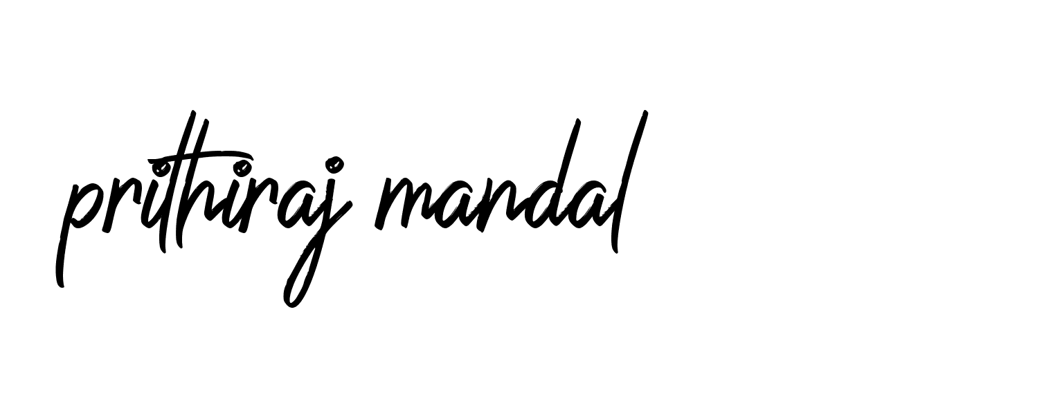 Signature of prithiraj-mandal