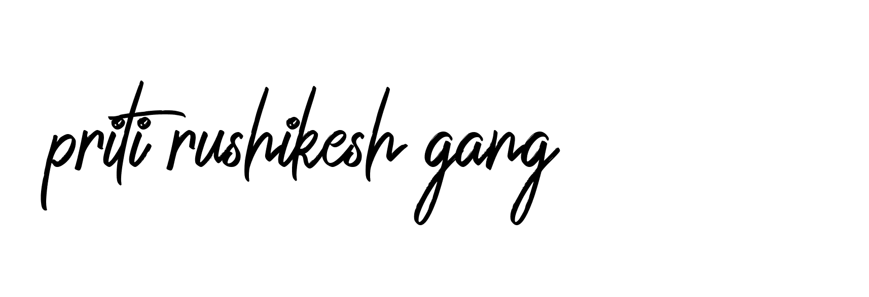 Signature of priti-rushikesh-gang