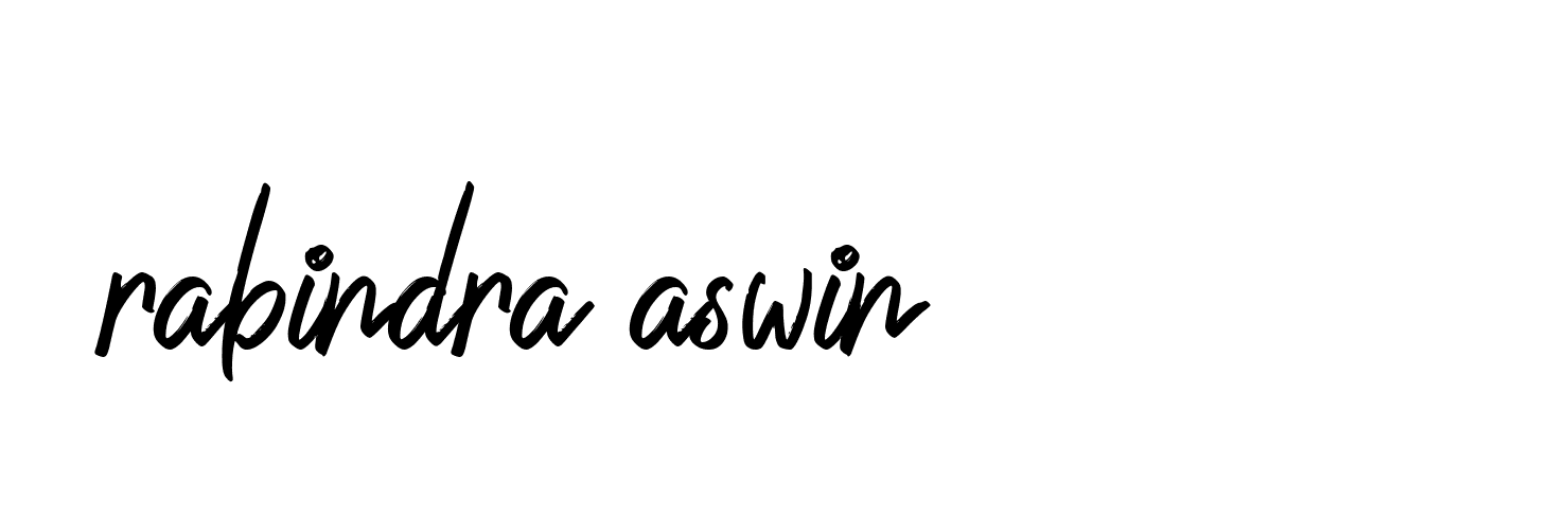 Signature of rabindra-aswin