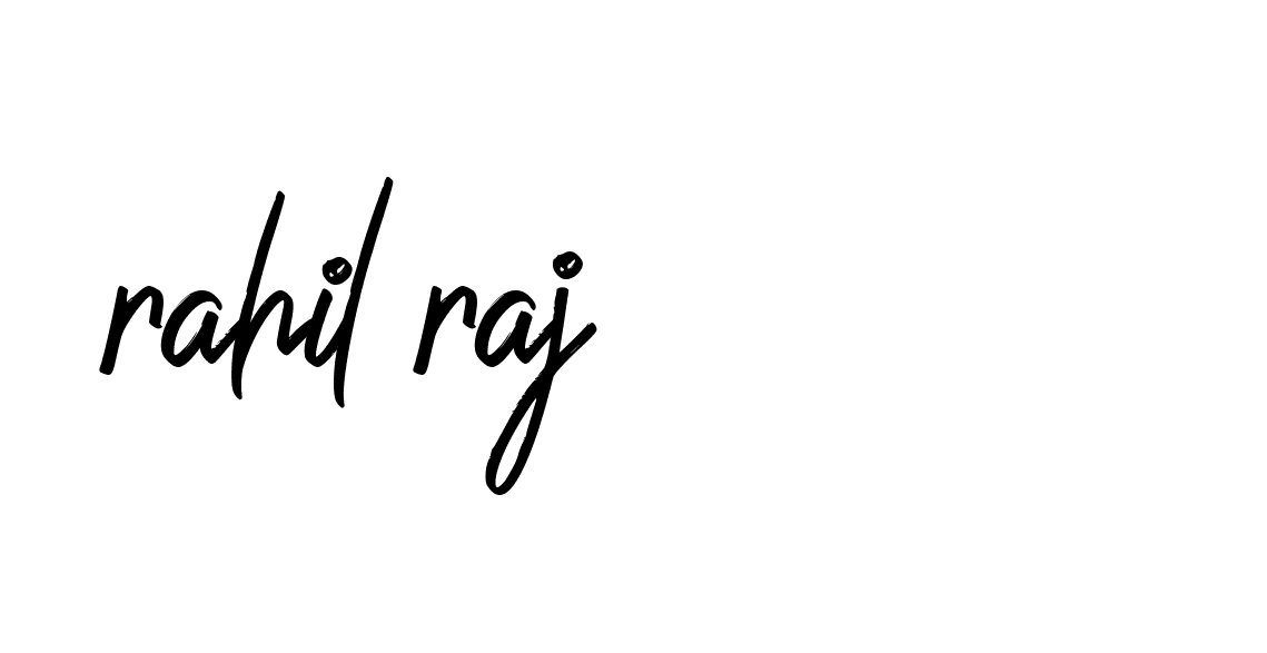 Signature of rahil-raj