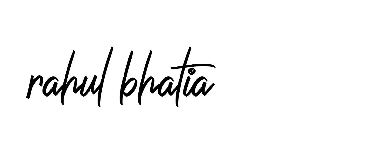 Signature of rahul-bhatia