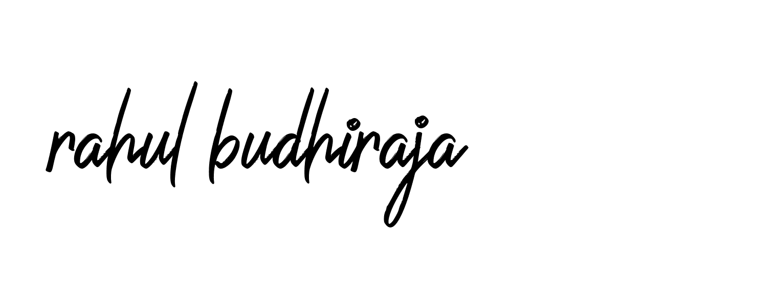 Signature of rahul-budhiraja