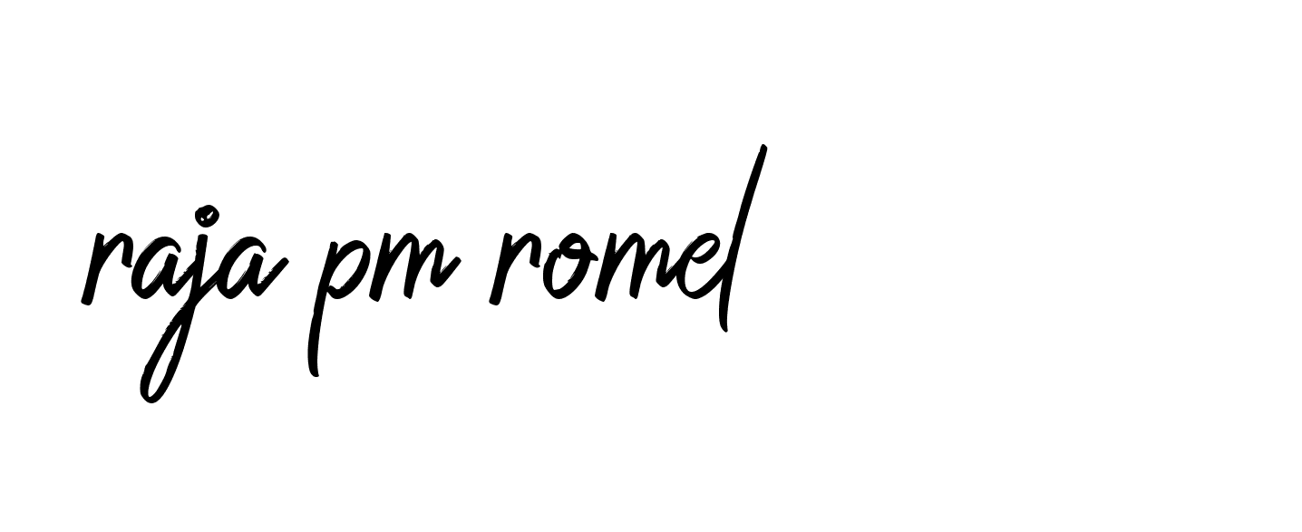 Signature of raja-pm-romel