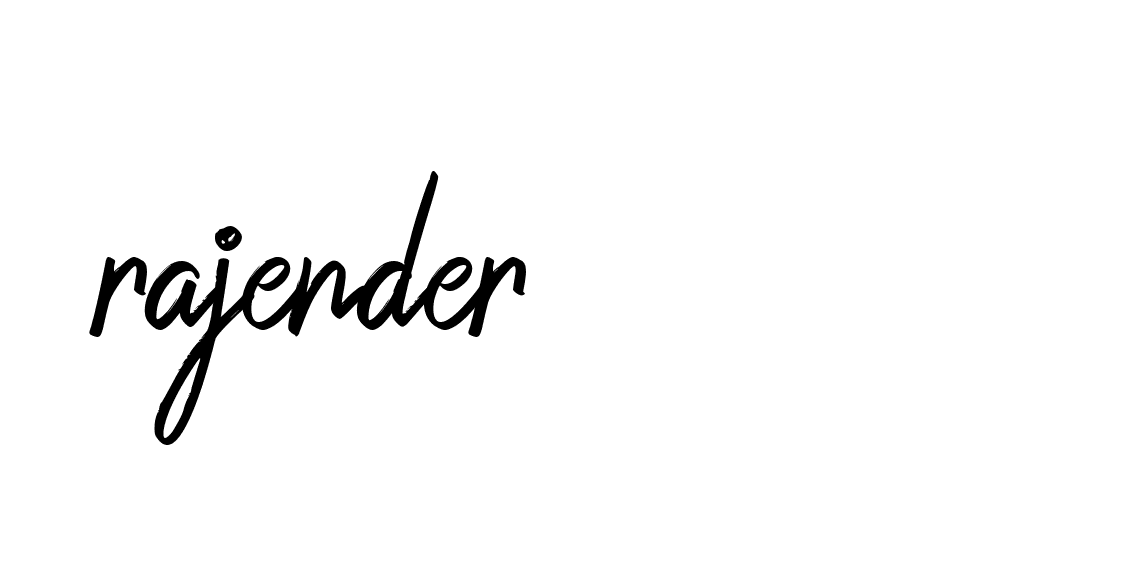 Signature of rajender