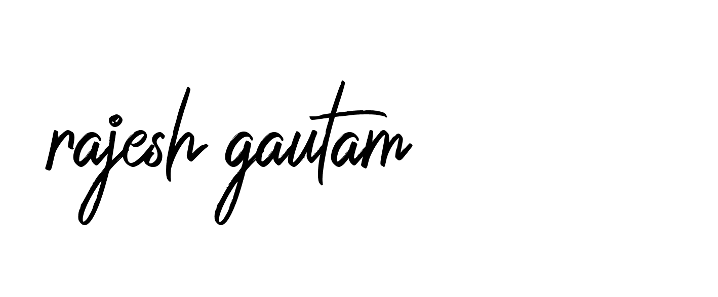 Signature of rajesh-gautam