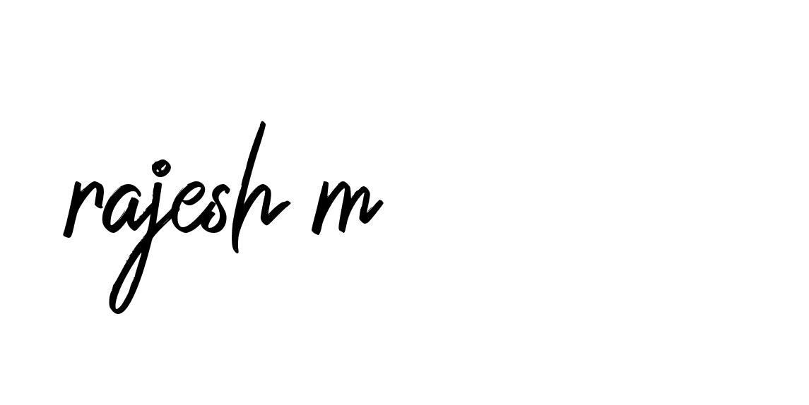 Signature of rajesh-m