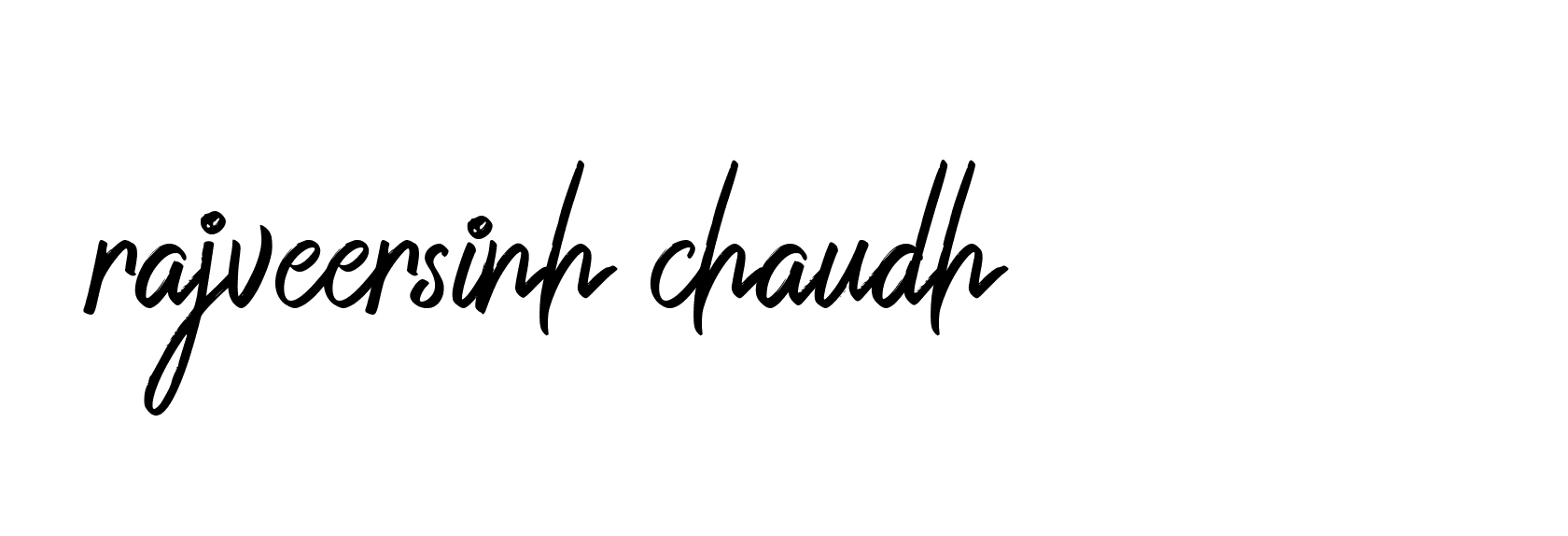 Signature of rajveersinh-chaudh