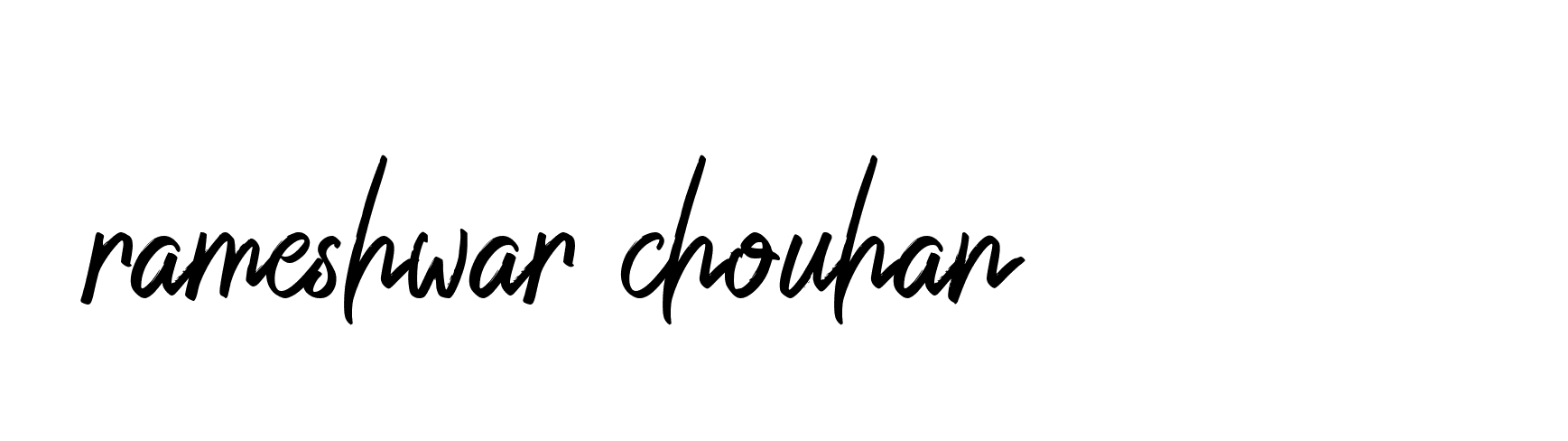 Signature of rameshwar-chouhan