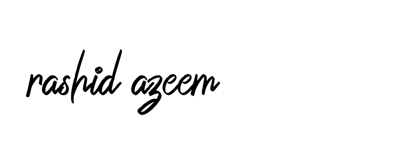 Signature of rashid-azeem