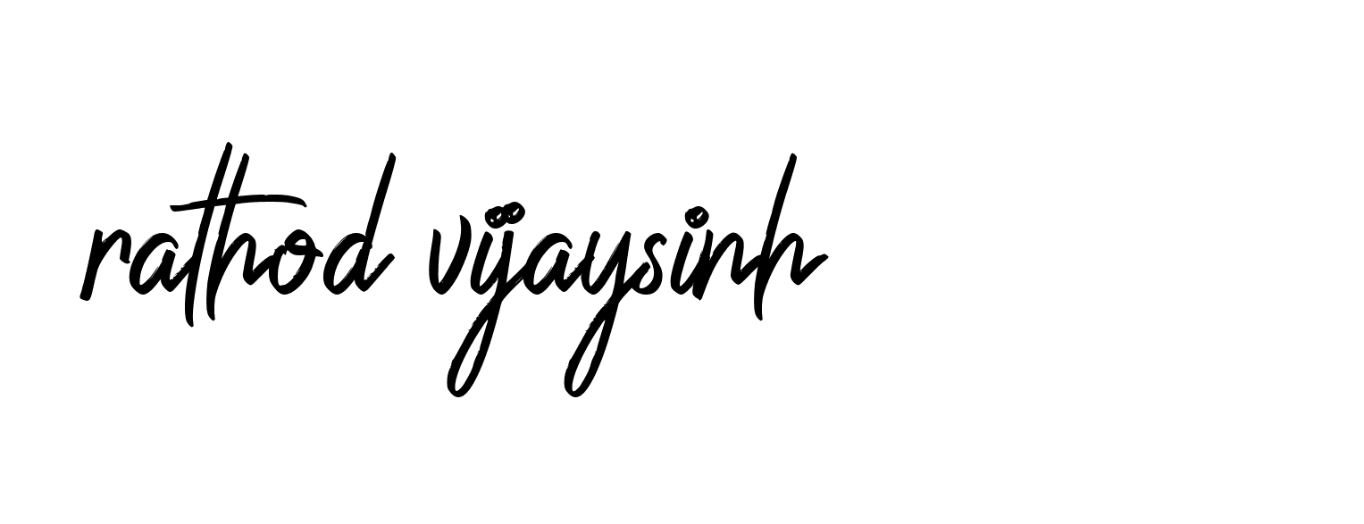 Signature of rathod-vijaysinh