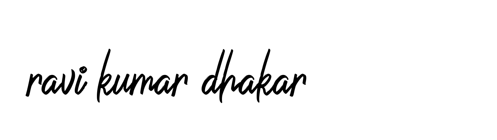 Signature of ravi-kumar-dhakar-