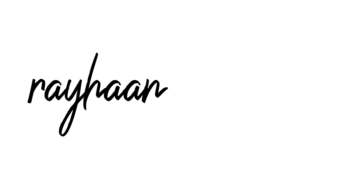 Signature of rayhaan