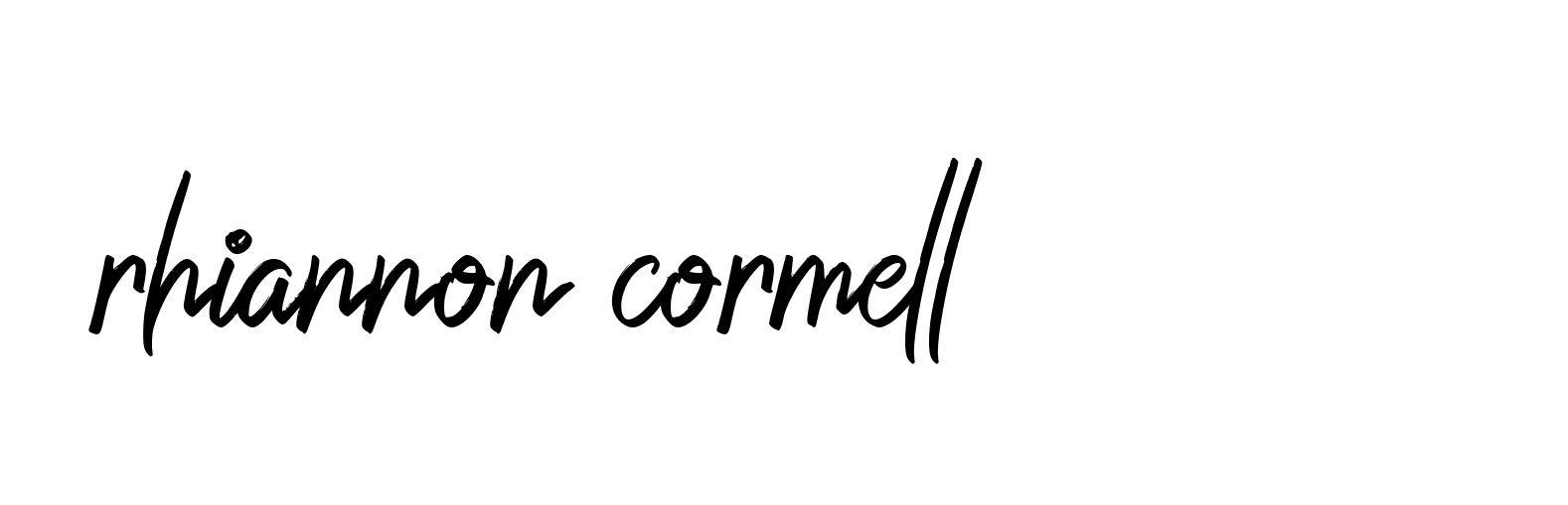 Signature of rhiannon-cormell