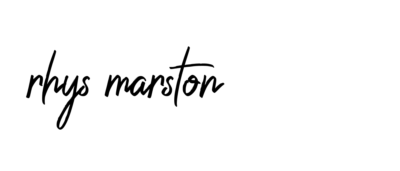 Signature of rhys-marston