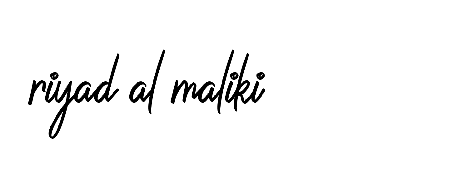 Signature of riyad-al-maliki