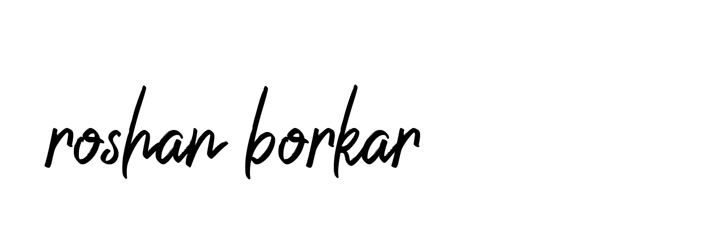 Signature of roshan-borkar