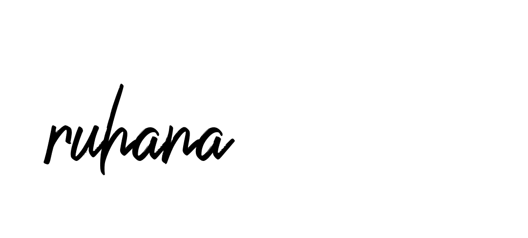 Signature of ruhana