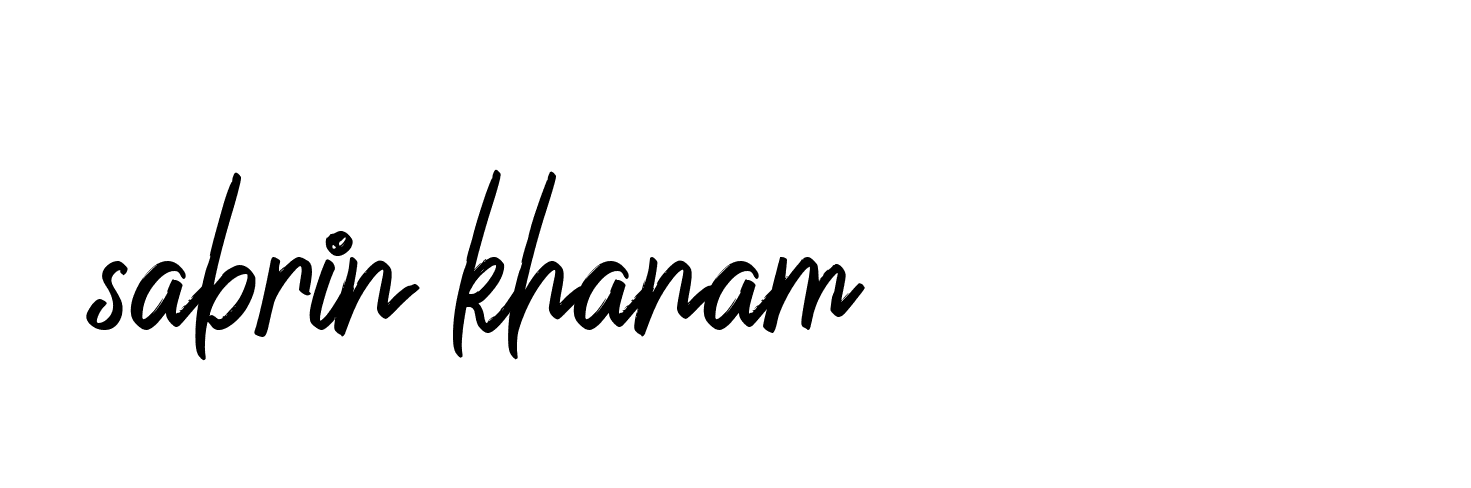 Signature of sabrin-khanam