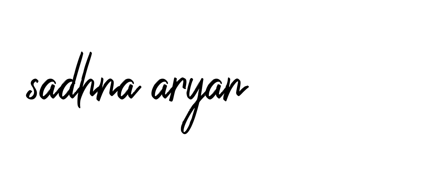 Signature of sadhna-aryan