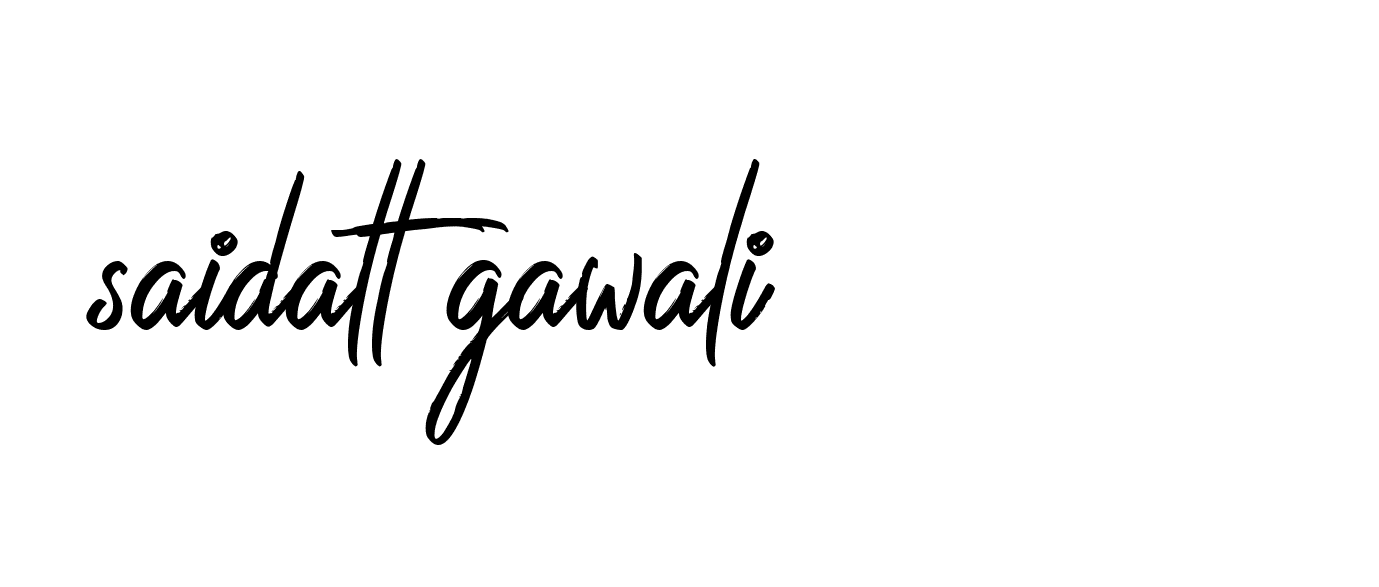 Signature of saidatt-gawali