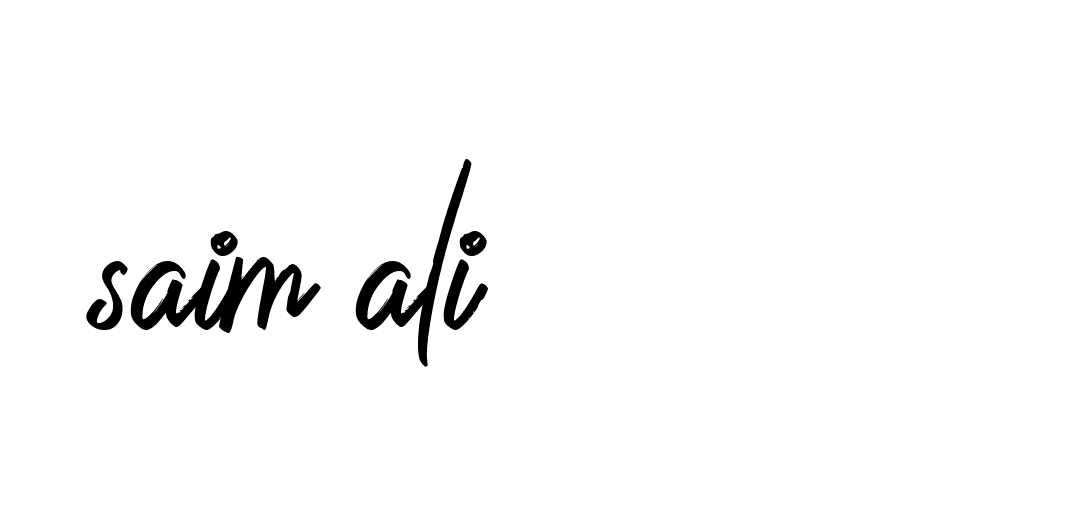 Signature of saim-ali