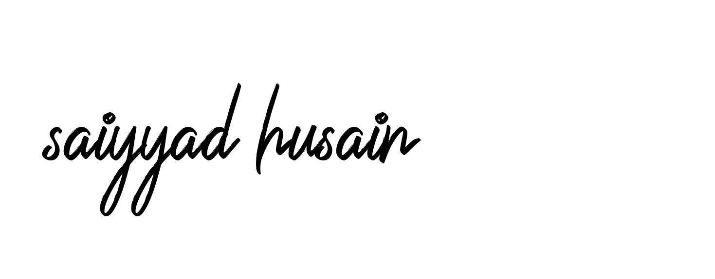 Signature of saiyyad-husain