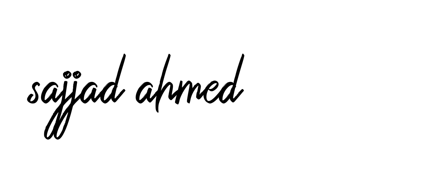 Signature of sajjad-ahmed