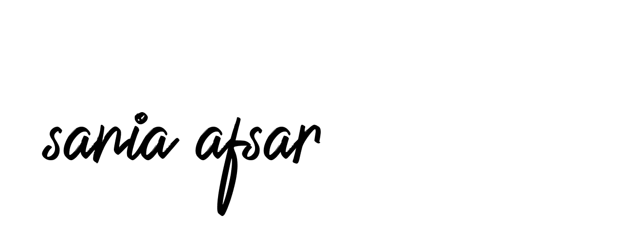 Signature of sania-afsar