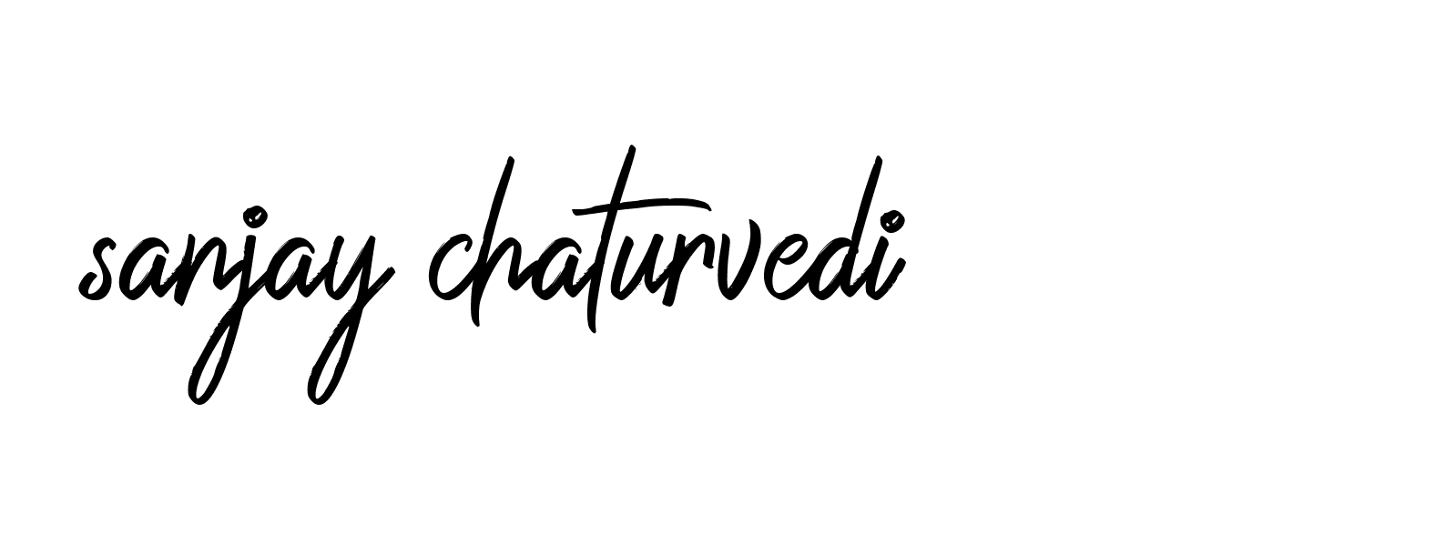 Signature of sanjay-chaturvedi