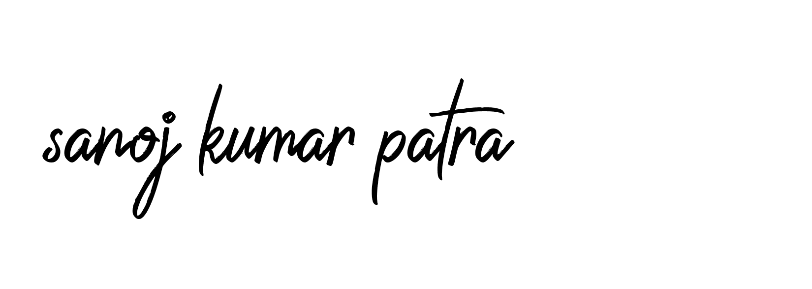 Signature of sanoj-kumar-patra