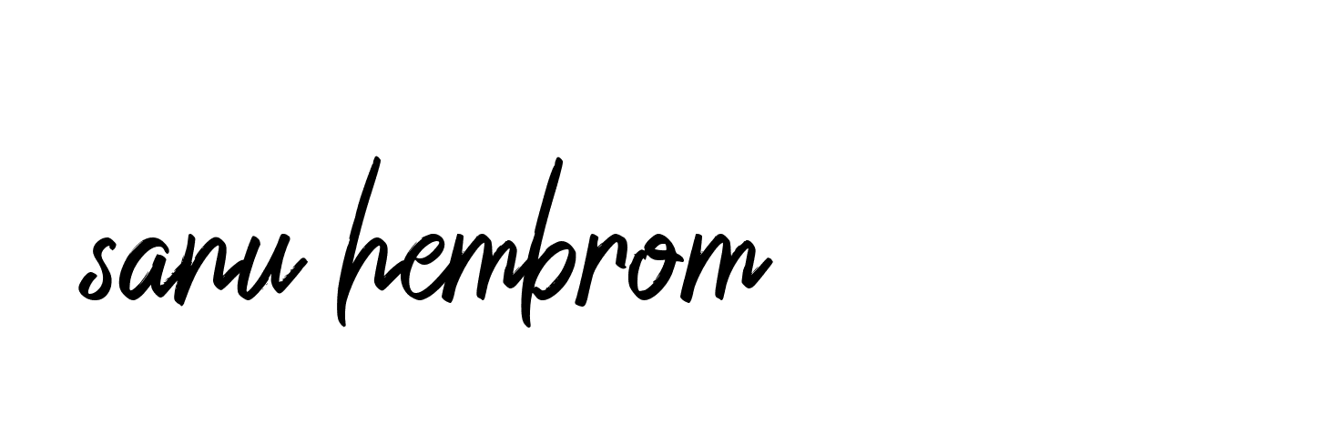 Signature of sanu-hembrom