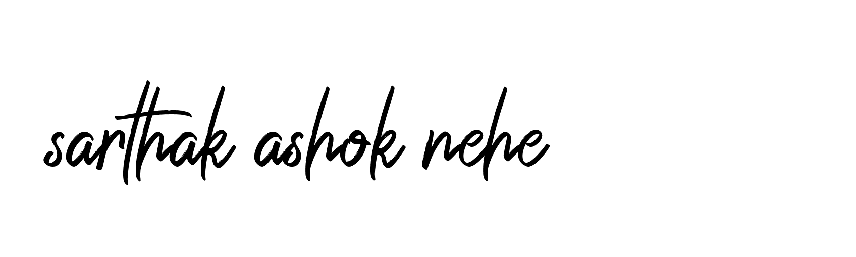 Signature of sarthak-ashok-nehe