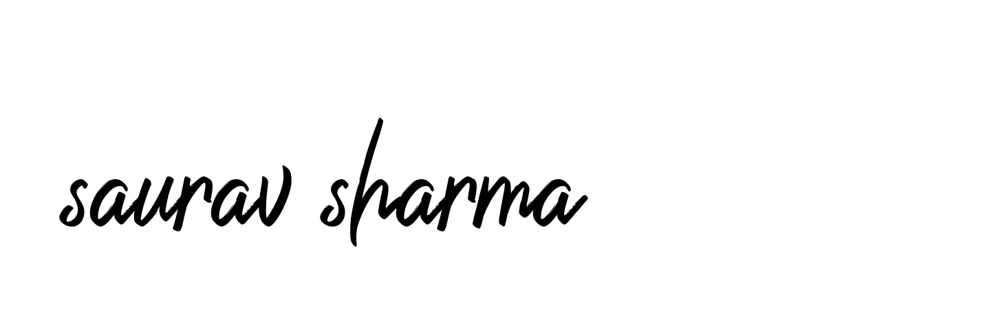 Signature of saurav-sharma