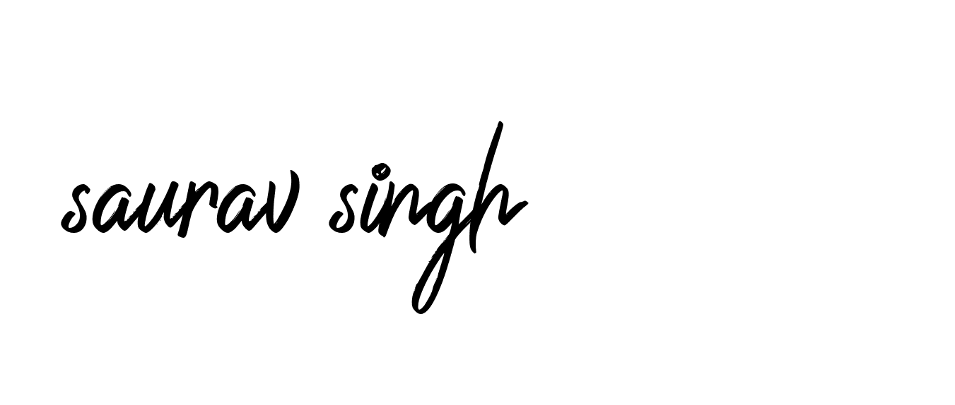 Signature of saurav-singh