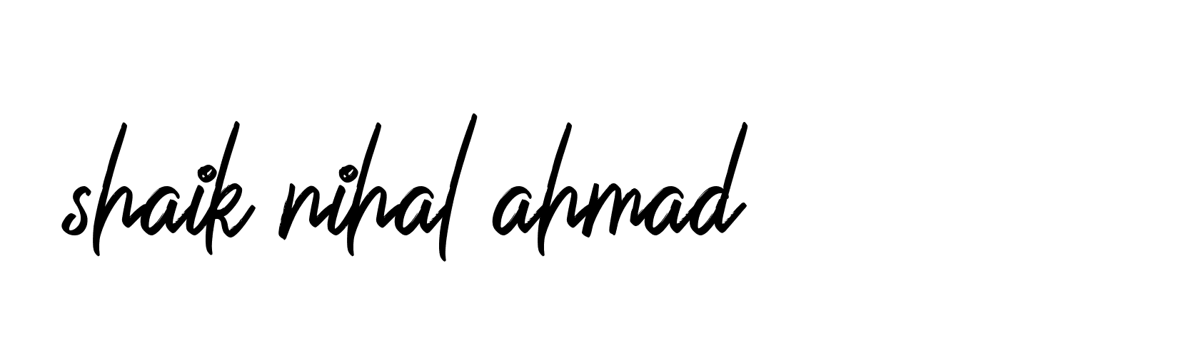 Signature of shaik-nihal-ahmad