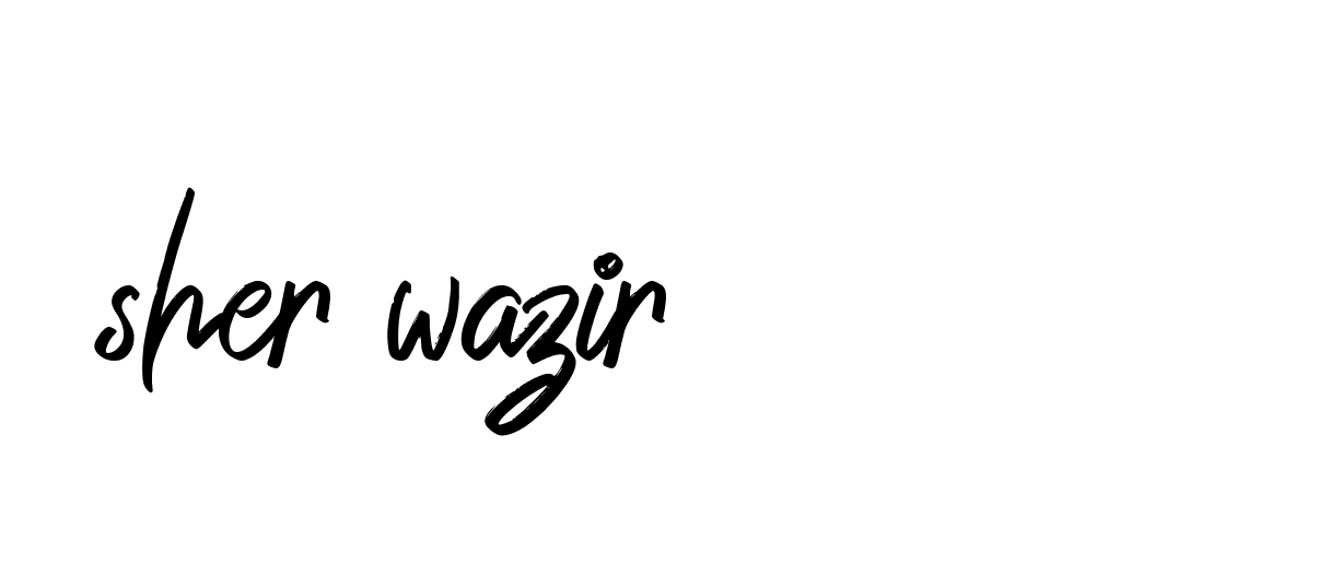 Signature of sher-wazir