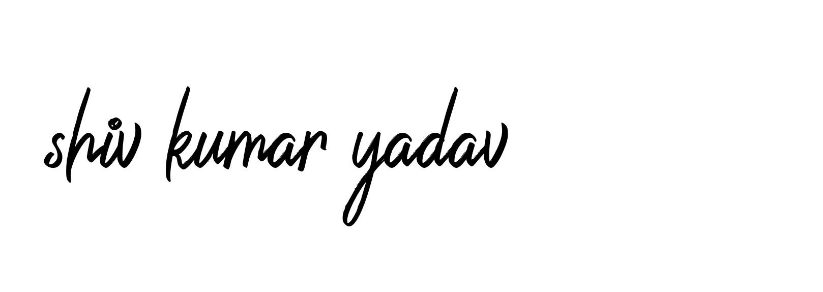 Signature of shiv-kumar-yadav