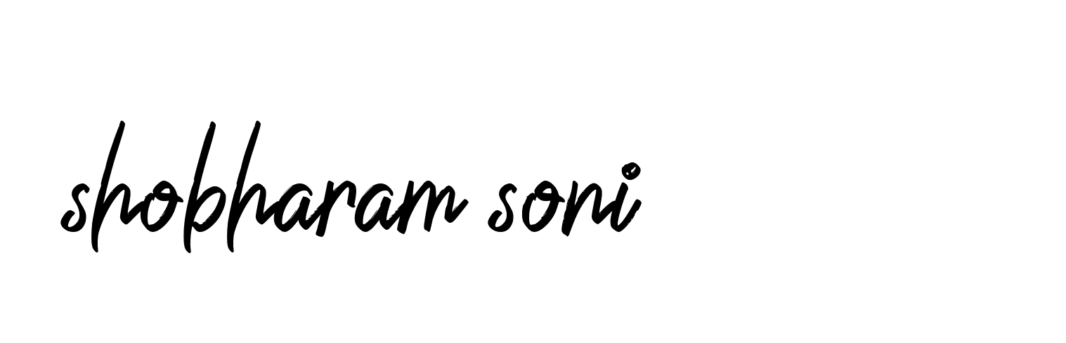 Signature of shobharam-soni