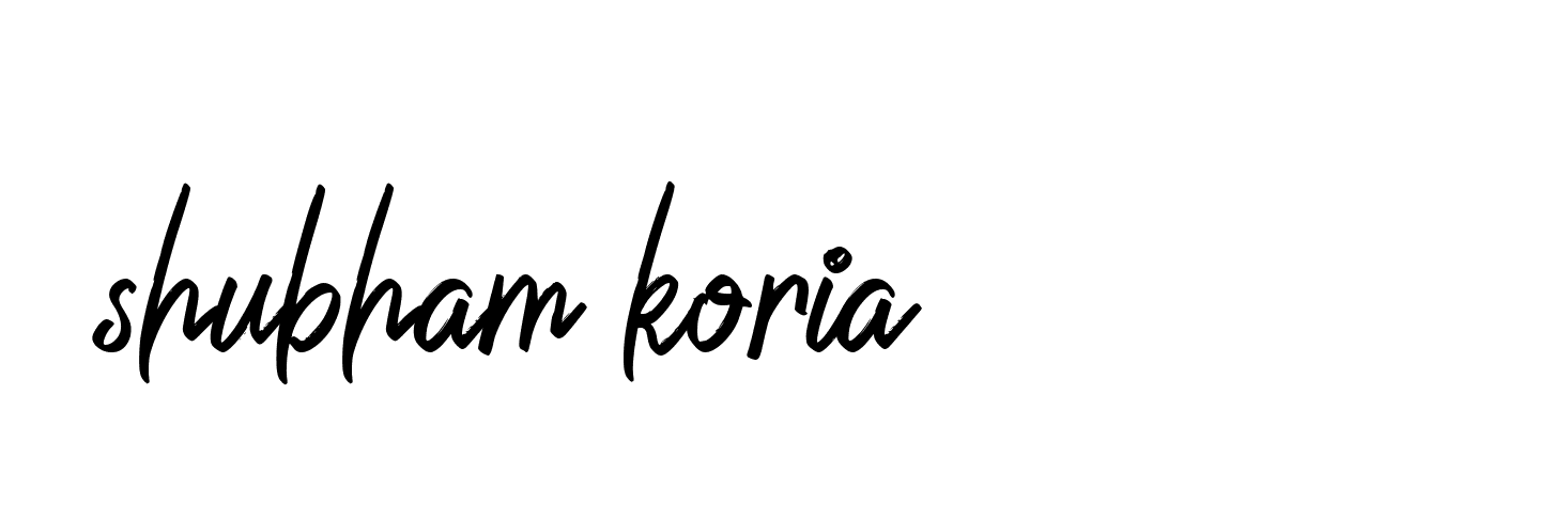 Signature of shubham-koria