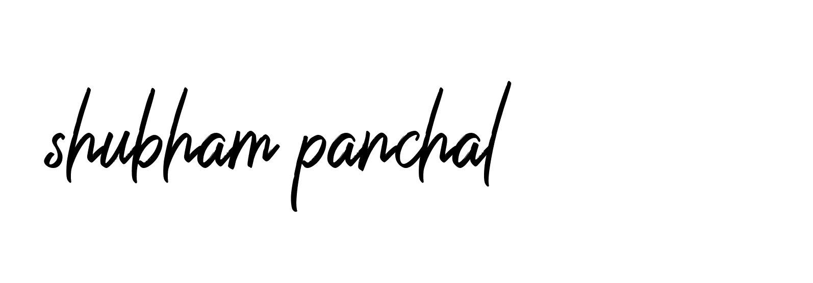 Signature of shubham-panchal