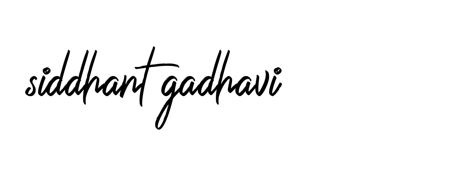 Signature of siddhant-gadhavi