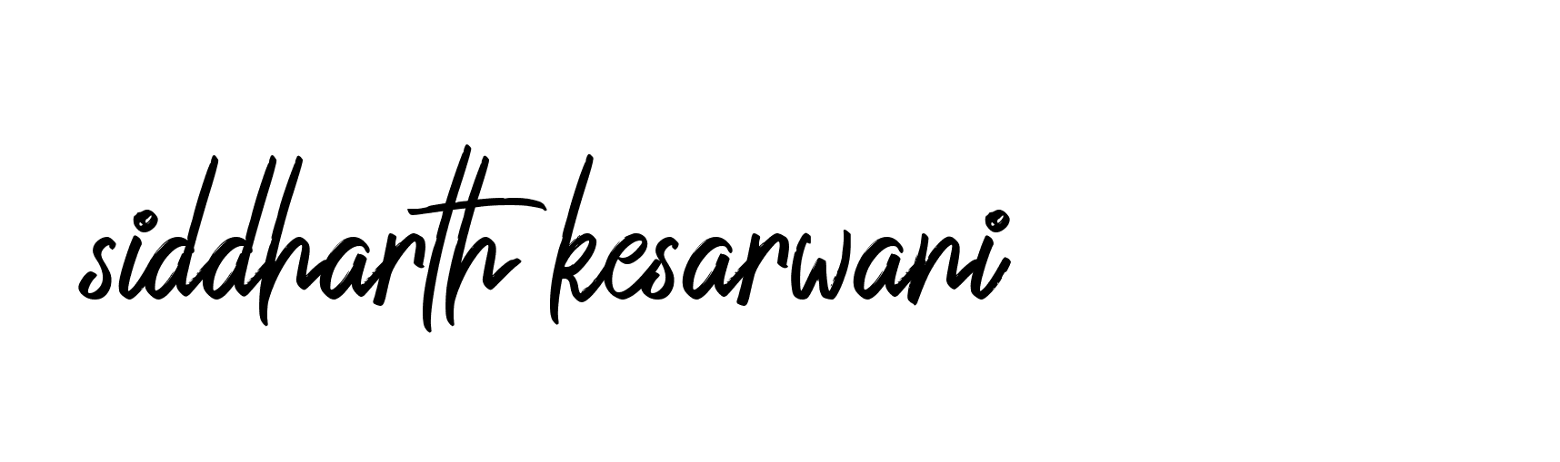 Signature of siddharth-kesarwani